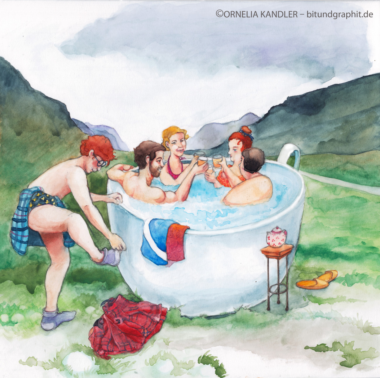 Cornelia Kandler &#8211; bitundgraphit.de, Illustrationen mit Bleistiftzeichnungen und Aquarellen Cornelia Kandler
