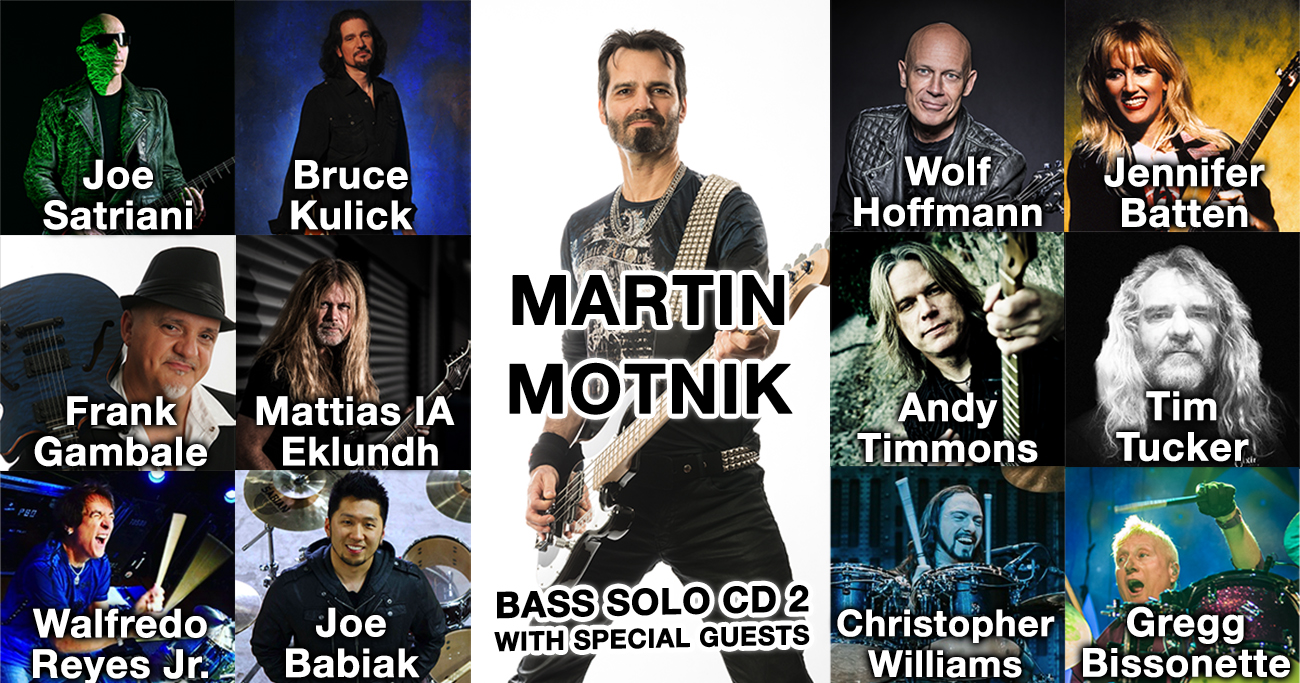 Martin Motnik, Nachfolge-CD meines Bass-Soloalbums &#8220;Bass Invader&#8221; Wolf Hoffmann u.a.