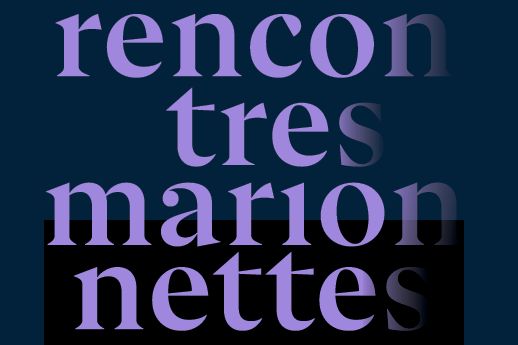 rencontres marionnettes, rencontres marionnettes Schriftzug