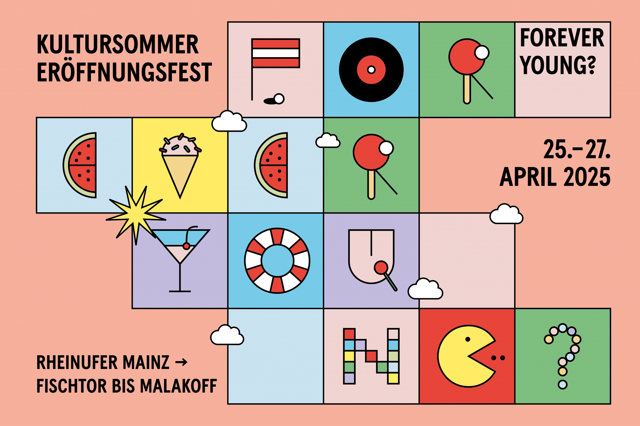 Eröffnungsfest &#8220;Forever Young?&#8221;, Eröffnungsfest &#8220;Forever Young?&#8221; Designagentur alma