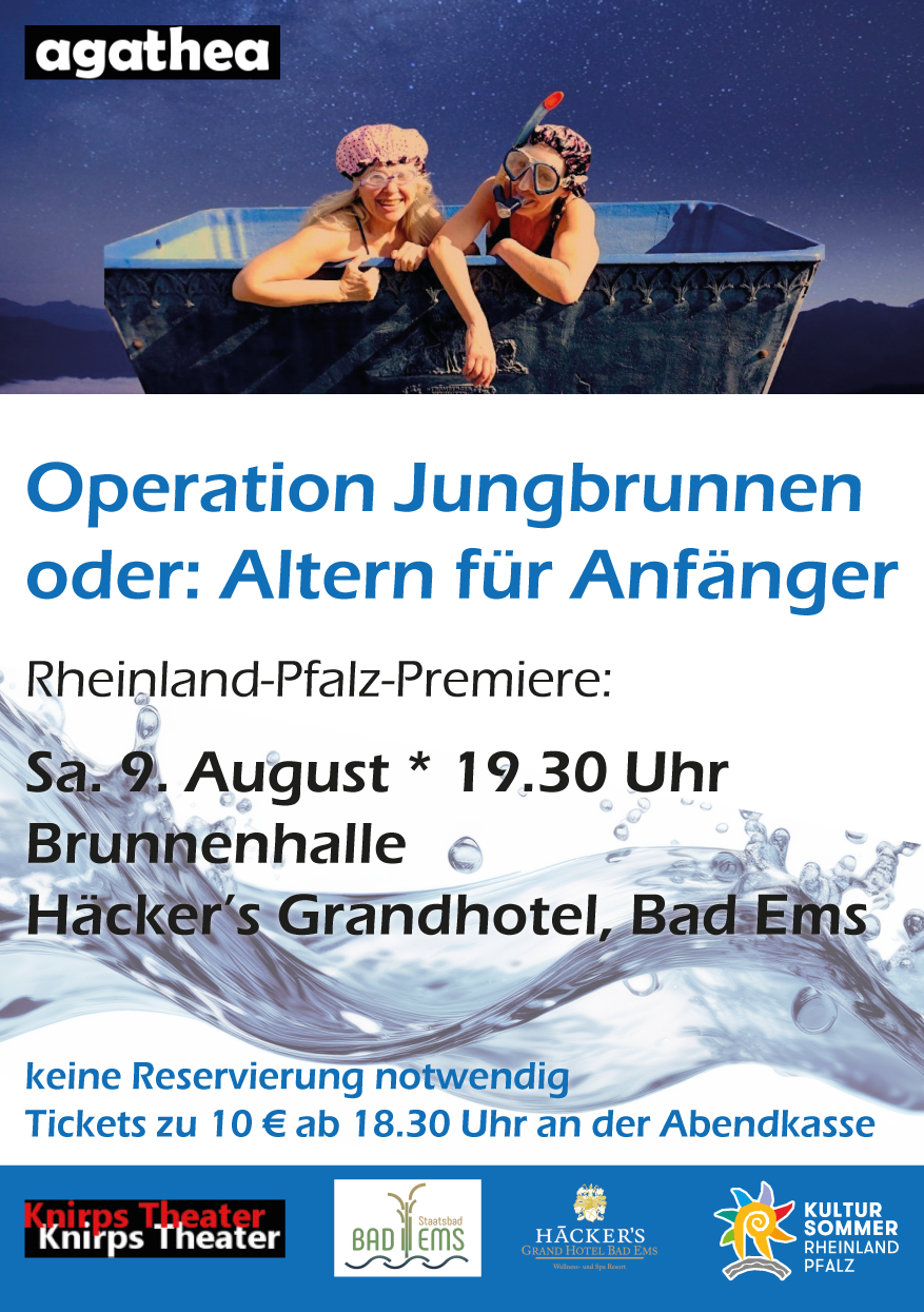 Operation Jungbrunnen oder: Altern für Anfänger, Operation Jungbrunnen oder: Altern für Anfänger agathea