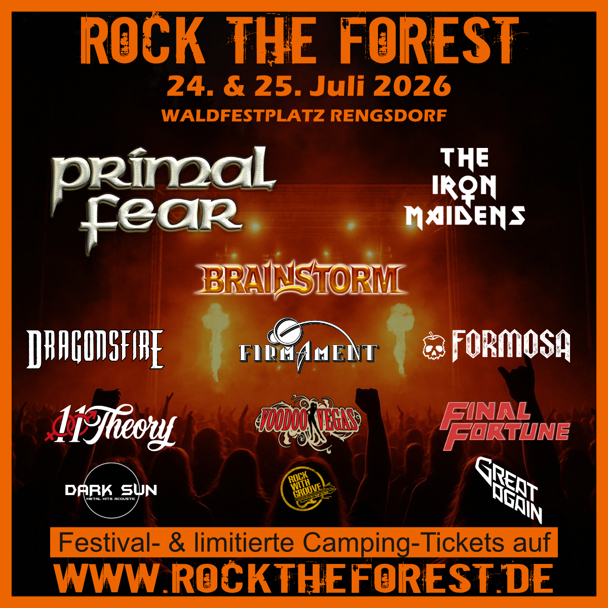 Rock the Forest 2026, Rock the Forest 2026