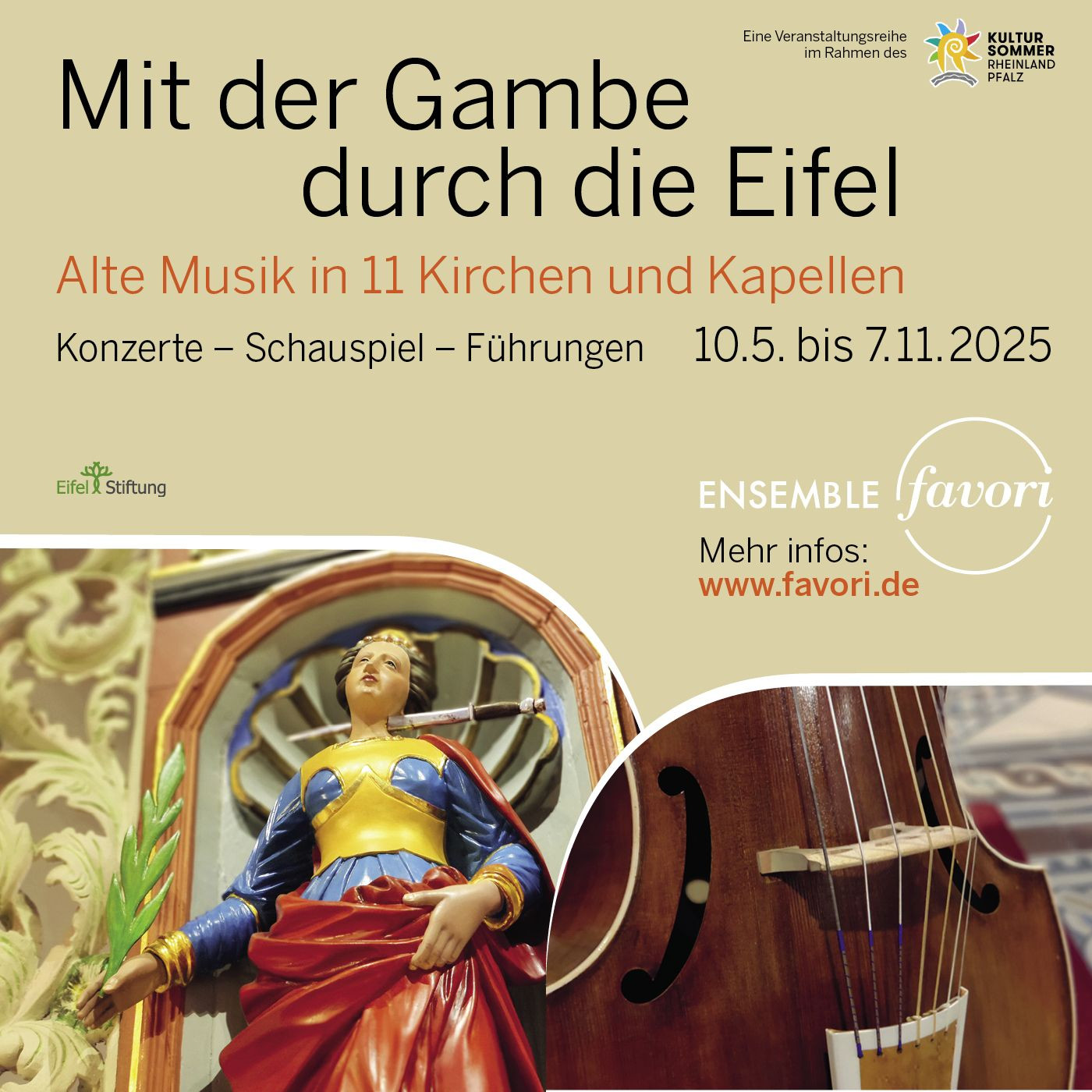Veranstaltungsreihe &#8220;Mit der Gambe durch die Eifel&#8221;, Veranstaltungsreihe &#8220;Mit der Gambe durch die Eifel&#8221;