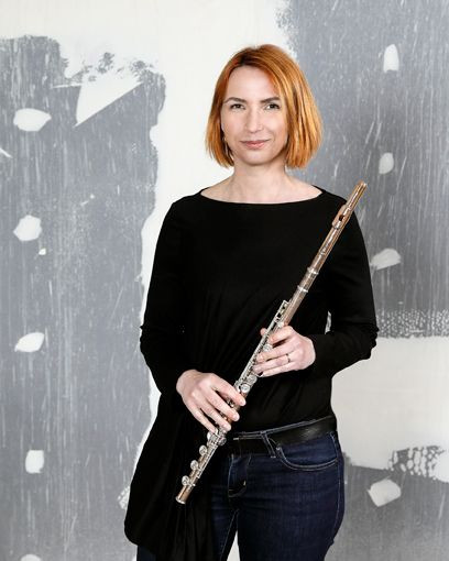 Kulturzeiten auf der Rheinhöhe, Kulturzeiten auf der Rheinhöhe Eva Maria Thonemann, Flöte, Ensemble Arabesques Musikerin; Portrait; Hamm;