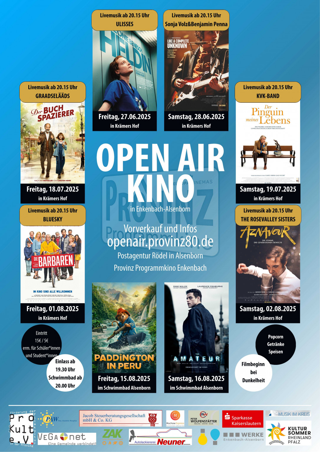 Kino-Kunst-Kultur: Open-Air-Filmfestival für die Pfalz, Kino-Kunst-Kultur: Open-Air-Filmfestival für die Pfalz