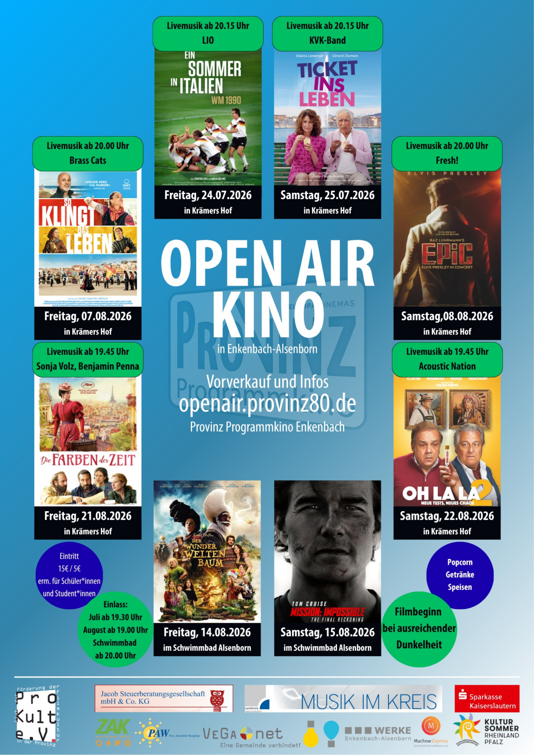 Kino-Kunst-Kultur: Open-Air-Filmfestival, Kino-Kunst-Kultur: Open-Air-Filmfestival