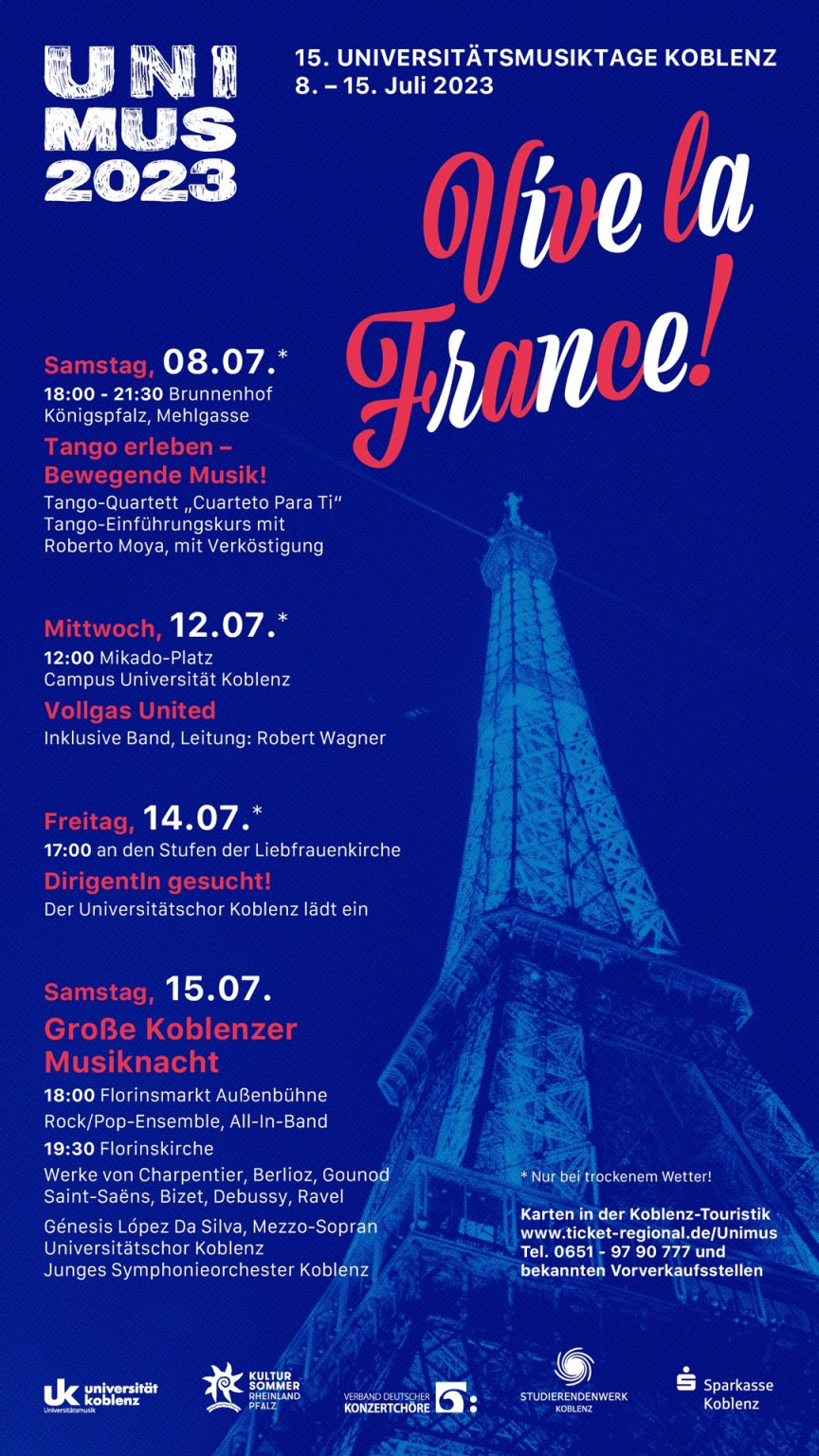 Vive La France!, UNIMUS 2023, Vive La France!, UNIMUS 2023